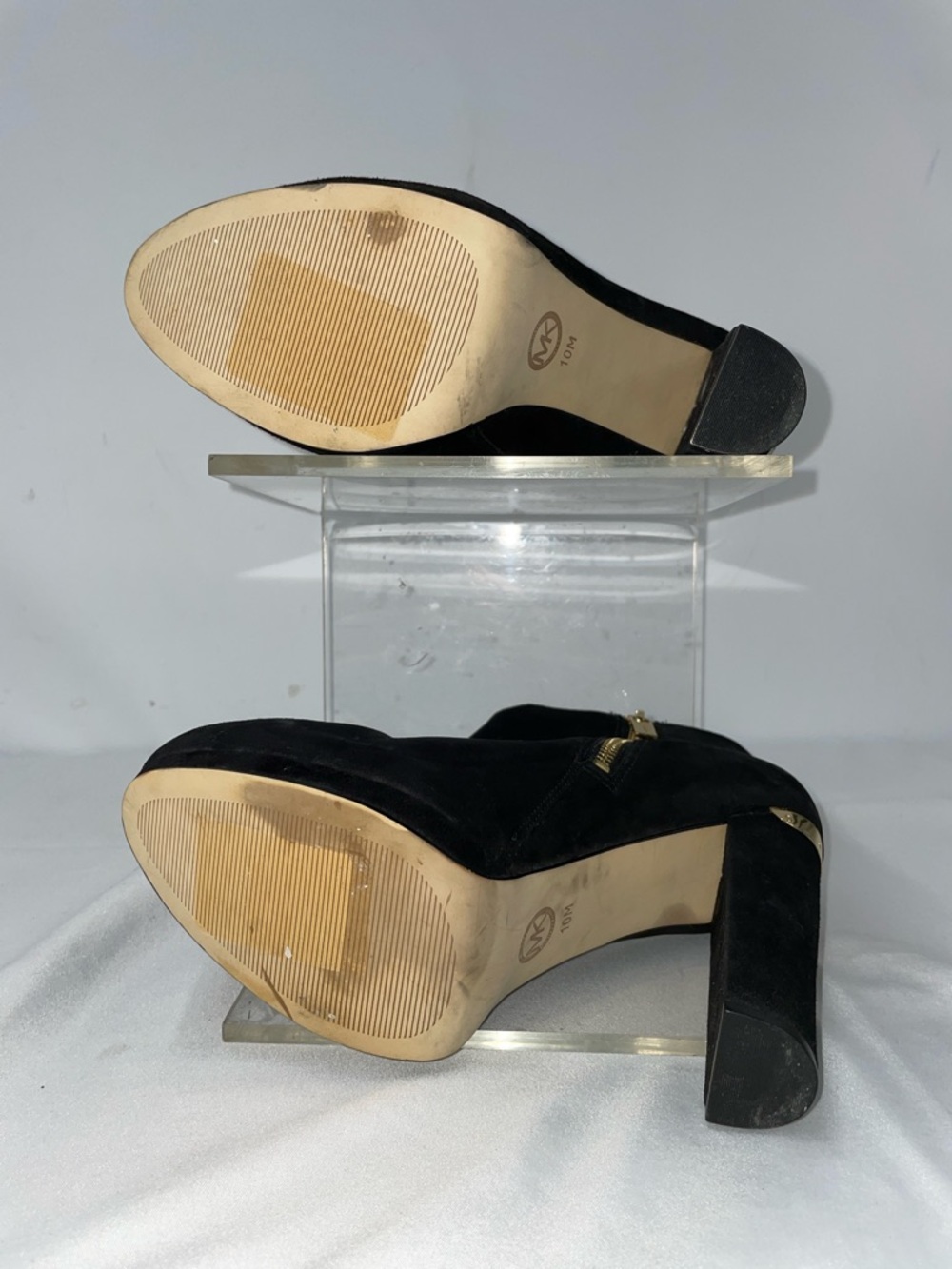 MICHAEL KORS HAVEN PLATFORM ANKLE BOOTIES IN BLACK SUEDE FTL-04-058 - Picture 5 of 10